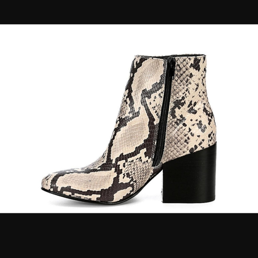 Snakeskin Ankle Boots Size 5 Madden Girl Aaden Womens